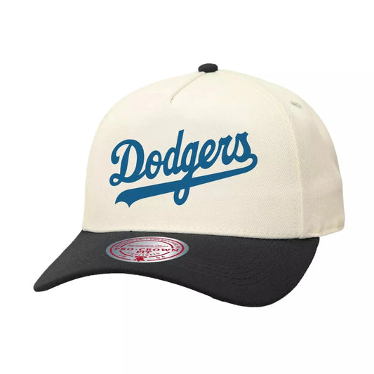 Mitchell & Ness Men's MLB Off Word Pro Snapback Dodgers Snapback Caps