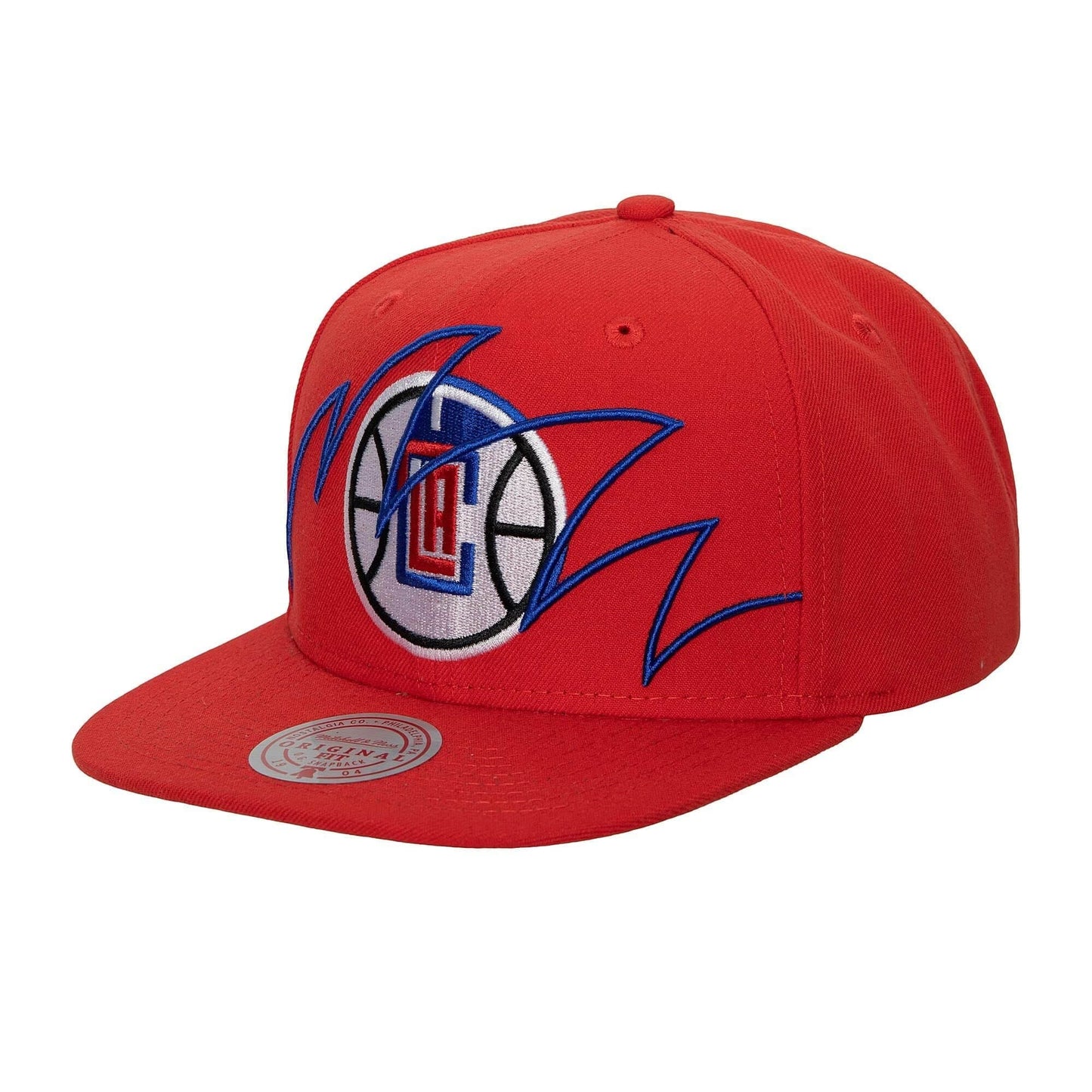 Men's Mitchell & Ness NBA Shark Bite Snapback NBA Clippers - Red