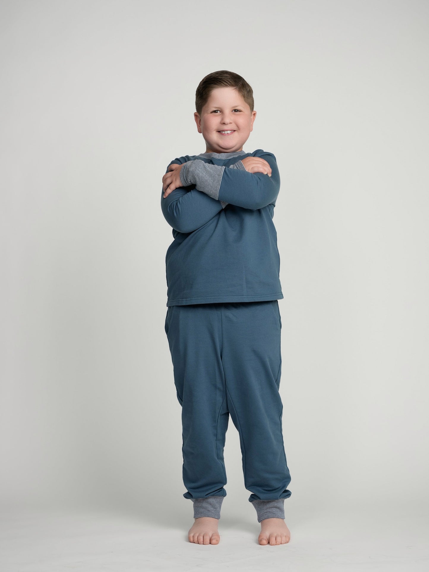 Sapphire Cuffed Pajamas