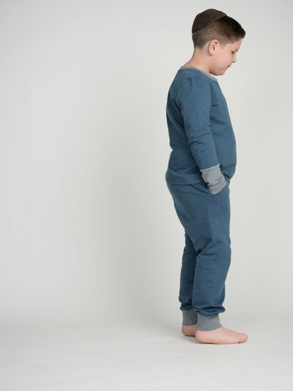 Sapphire Cuffed Pajamas