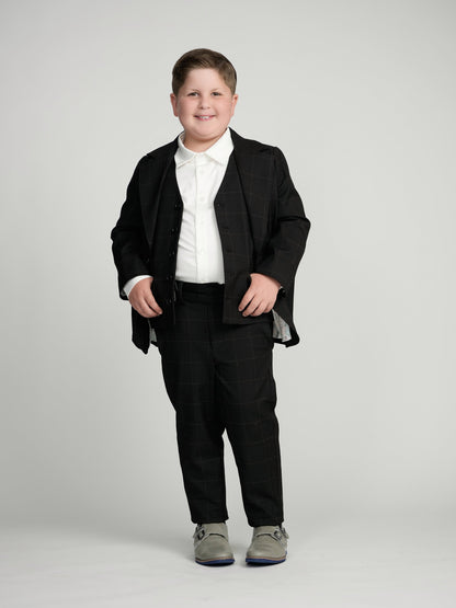 Black Windowpane Dress Blazer