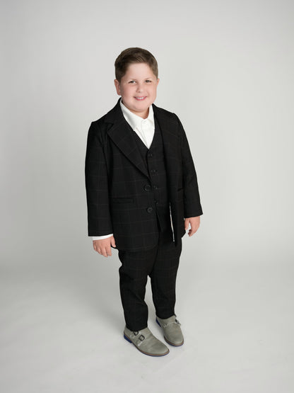 Black Windowpane Dress Blazer