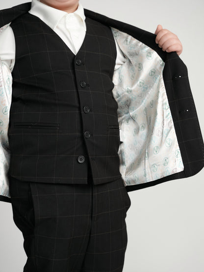 Black Windowpane Dress Blazer