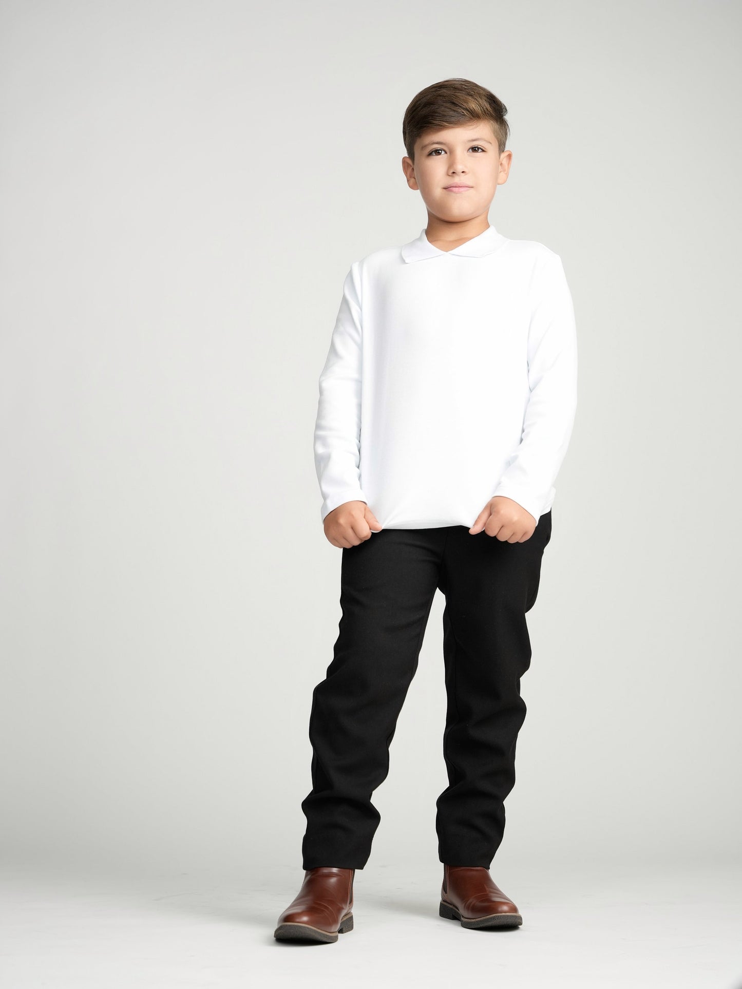 White Collar Top (Long Sleeve)