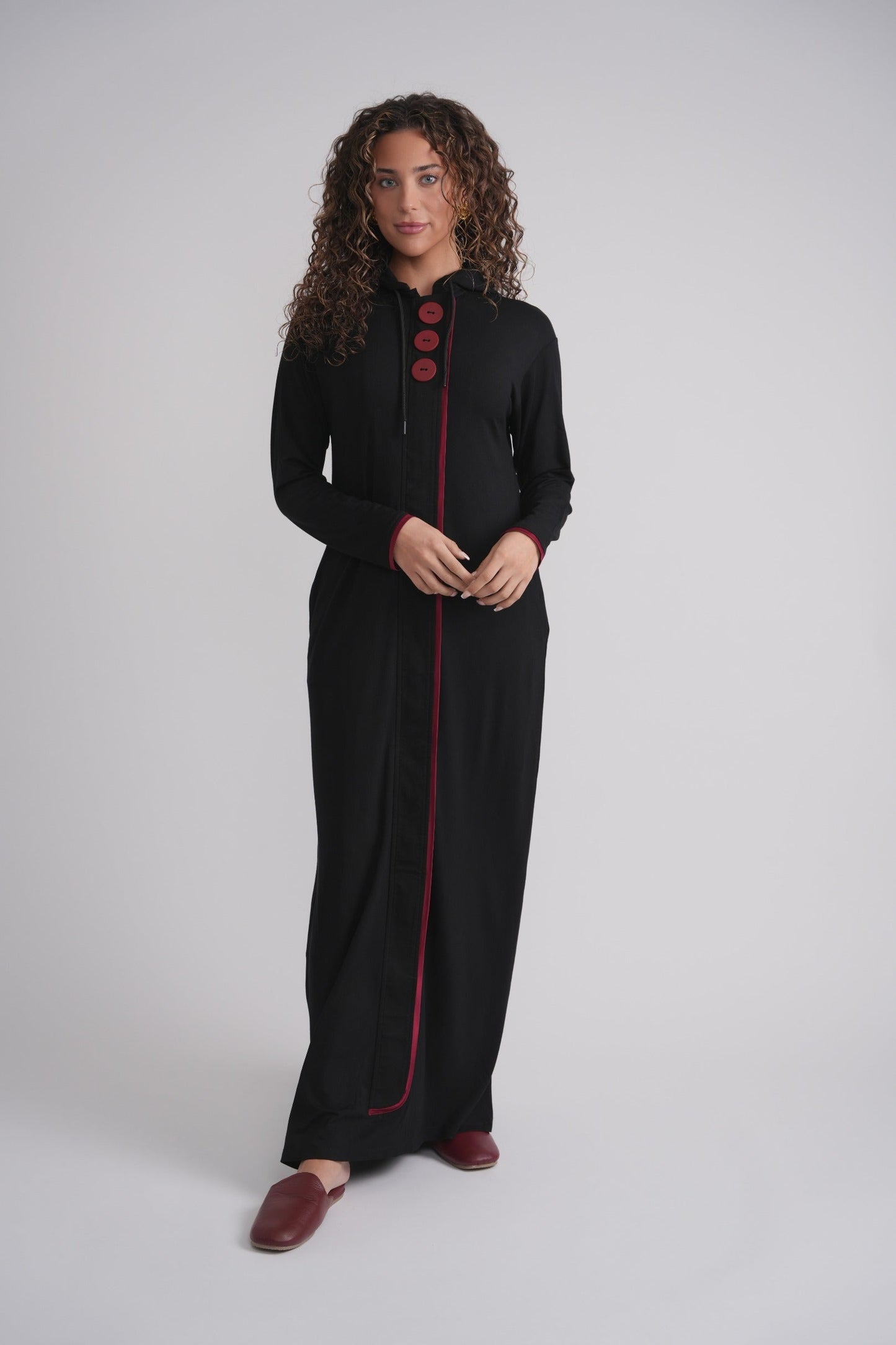 Oversized Button Morning Robe