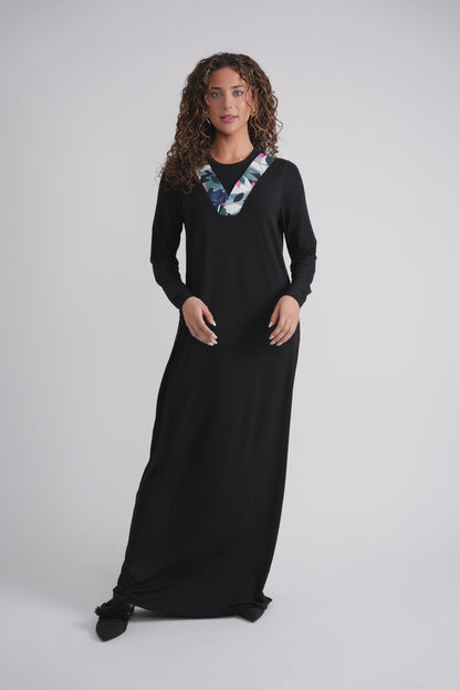 Printed V Nursing Nightgown