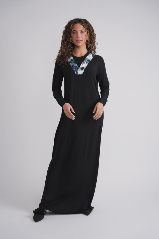 Printed V Nursing Nightgown