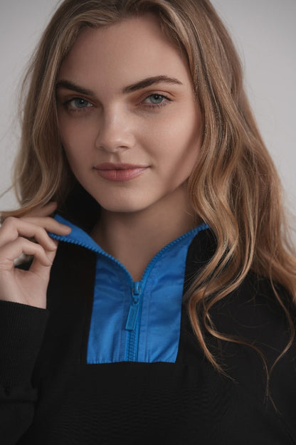 Matte Satin Top - Blue