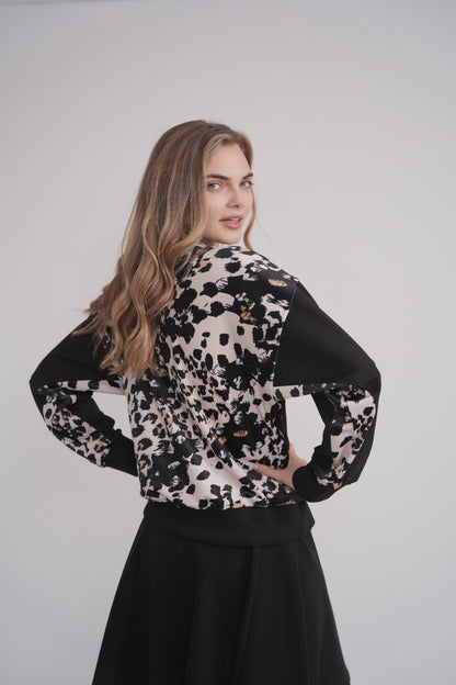 Velour Back Floral Print