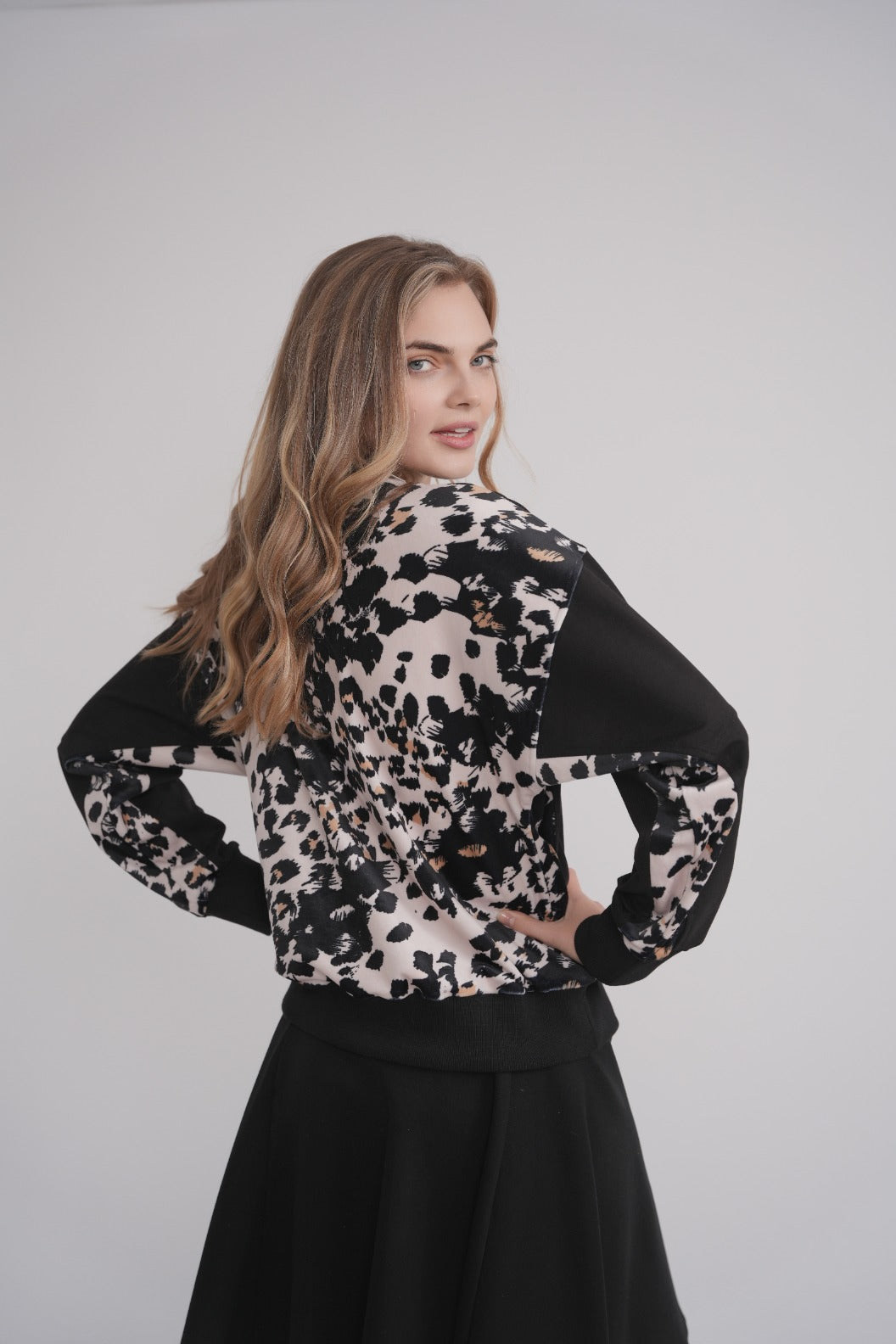 Velour Back Animal Print