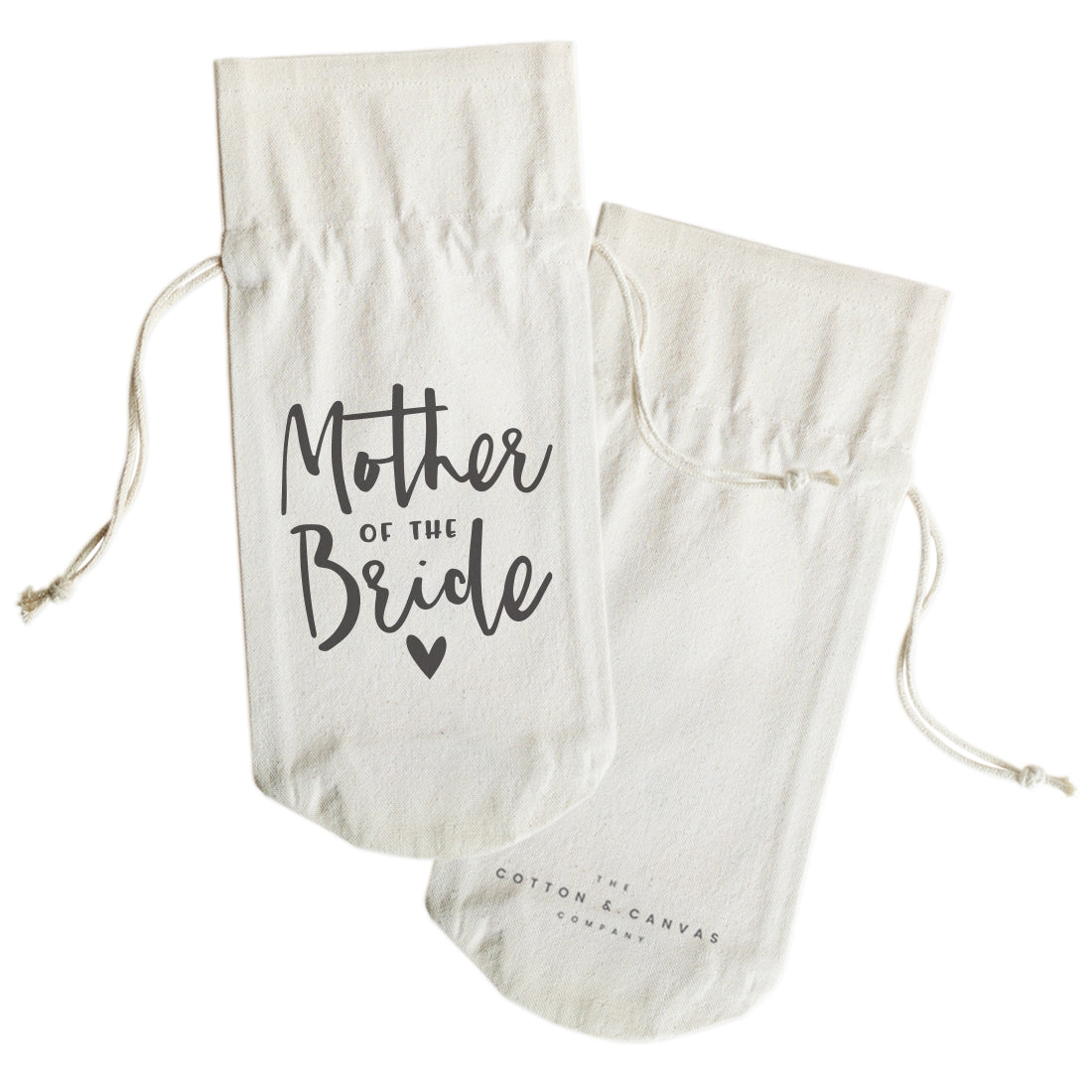 The Cotton and Canvas Co. Mother of the Bride Canvas Wine Bag