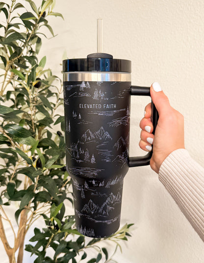 Elevated Faith Mountainscape 40 oz Tumbler
