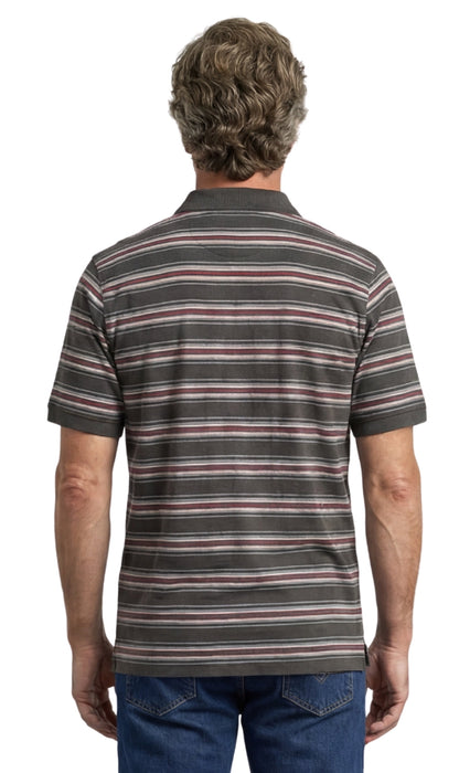 Mens Pique Knit Polo Aquamarine