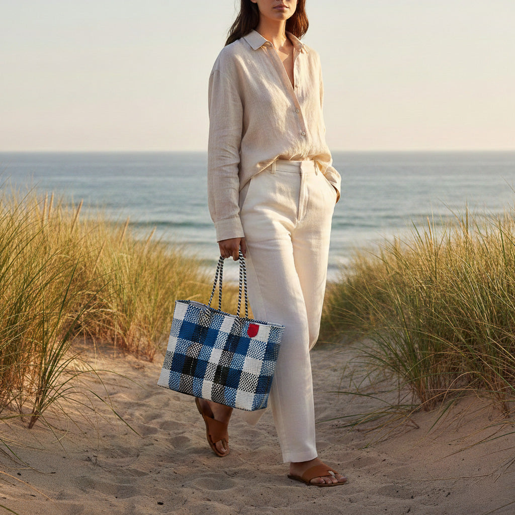 Mykonos Woven Super Tote