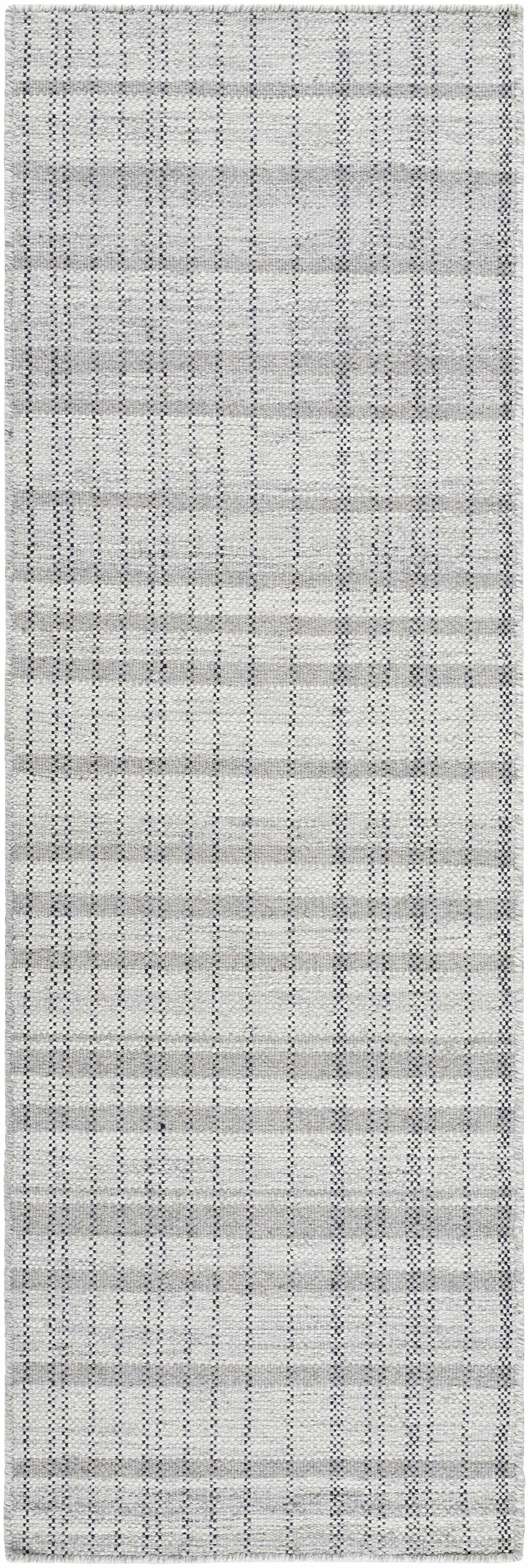 Nissa Blue Gray Checkered Area Rug