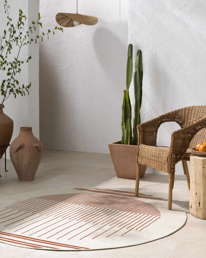 Nabil Cream Outdoor Area Rug