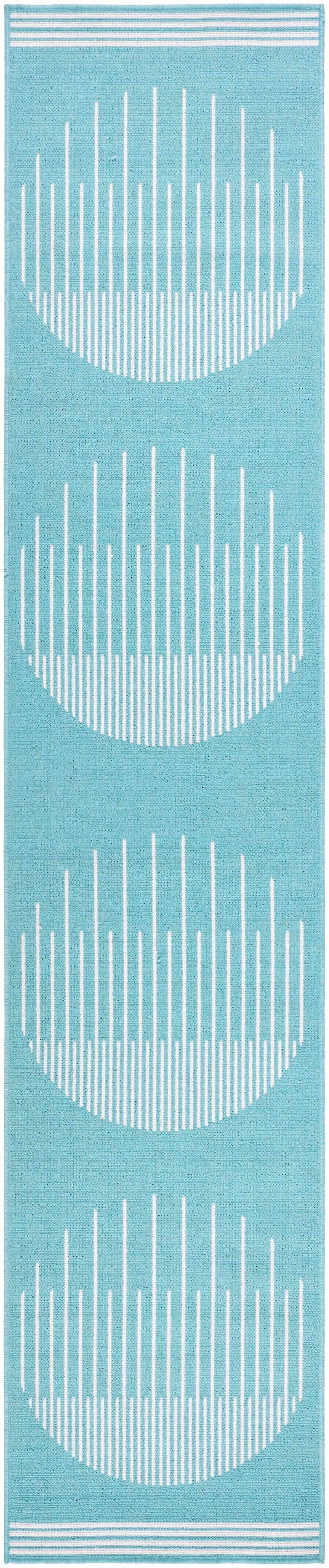 Nabil Aqua Outdoor Area Rug