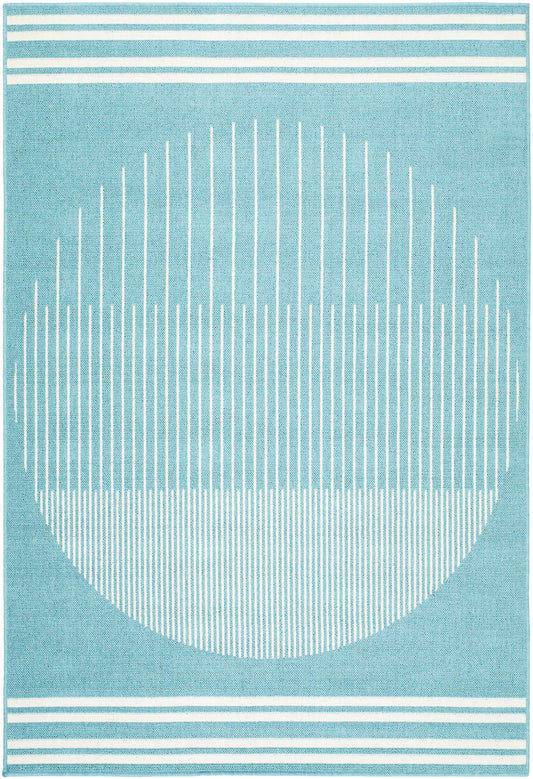 Nabil Aqua Outdoor Area Rug