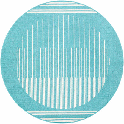 Nabil Aqua Outdoor Area Rug