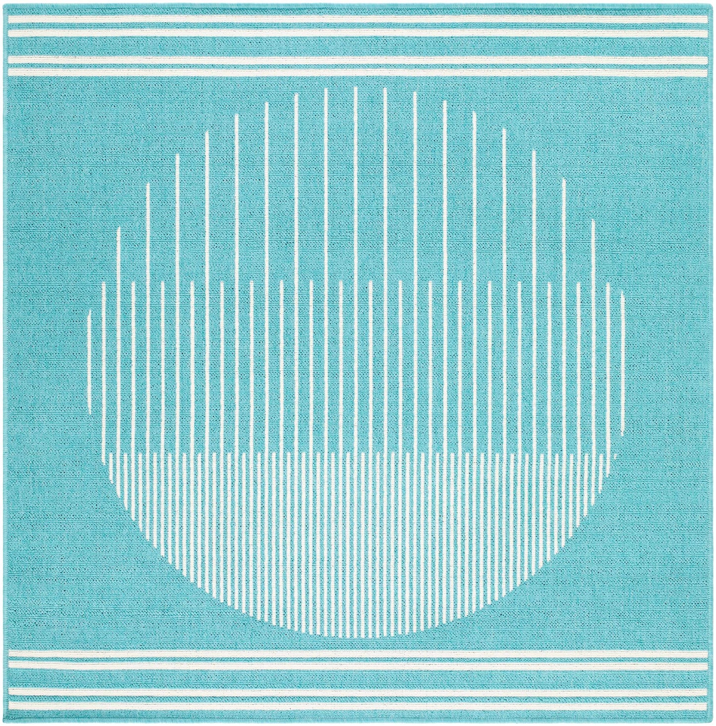 Nabil Aqua Outdoor Area Rug