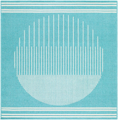 Nabil Aqua Outdoor Area Rug