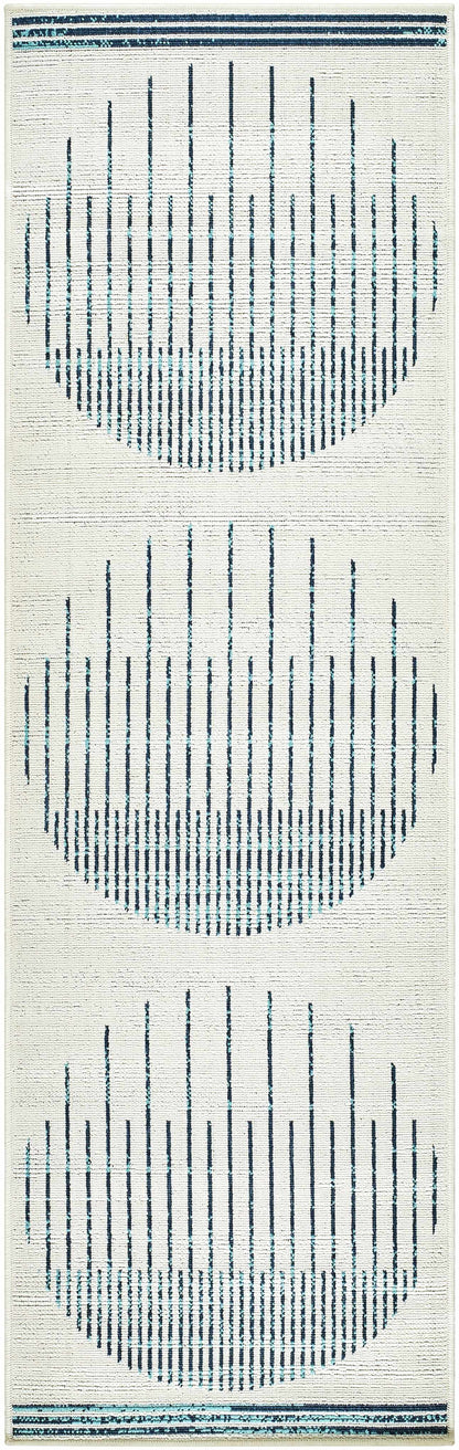 Nabil Slate Blue Outdoor Area Rug