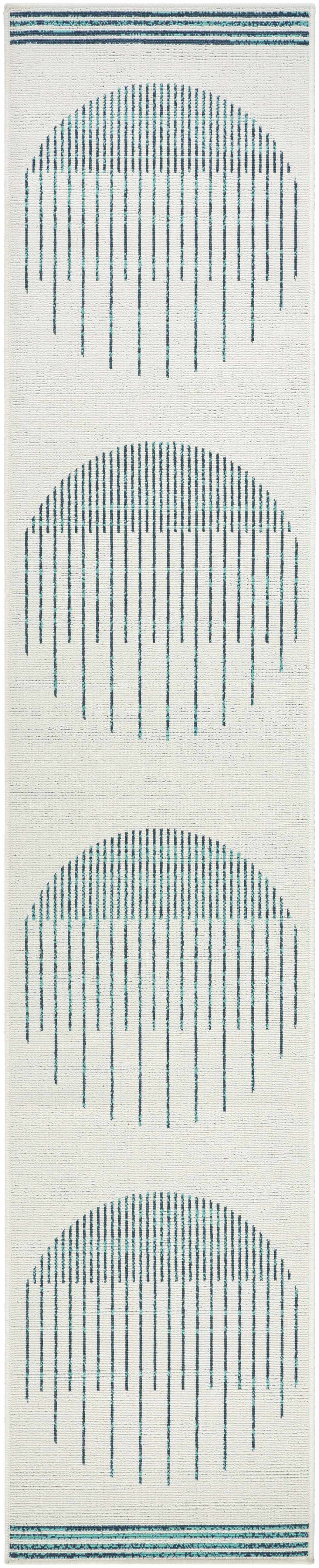 Nabil Slate Blue Outdoor Area Rug