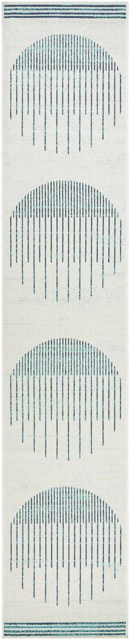 Nabil Slate Blue Outdoor Area Rug