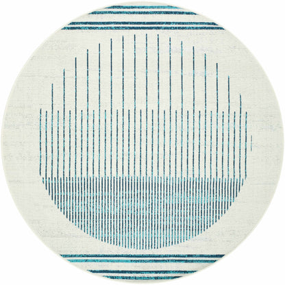 Nabil Slate Blue Outdoor Area Rug