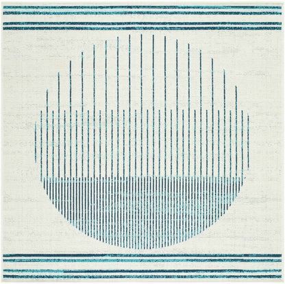 Nabil Slate Blue Outdoor Area Rug