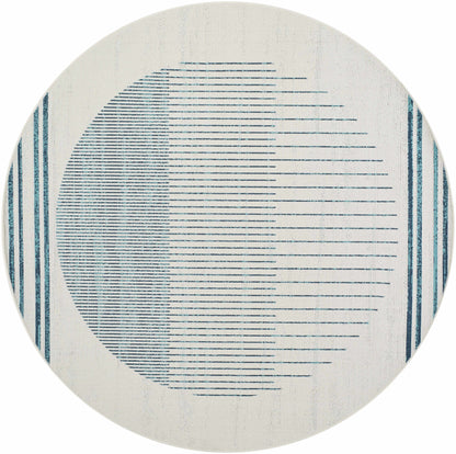 Nabil Slate Blue Outdoor Area Rug