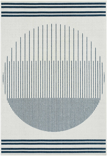 Nabil Midnight Blue Outdoor Area Rug
