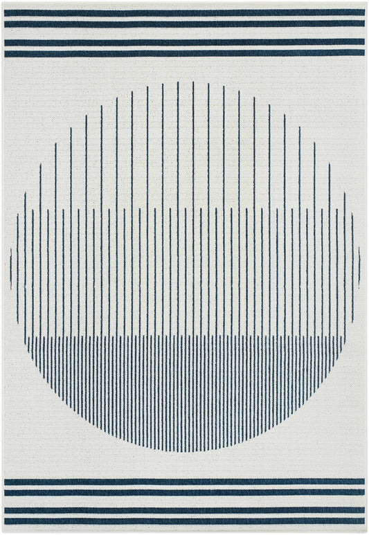 Nabil Midnight Blue Outdoor Area Rug