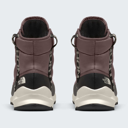 The North Face Women's ThermoBall Lace Up Luxe Waterproof Boots Tawny Quartz/Burnt Umber
