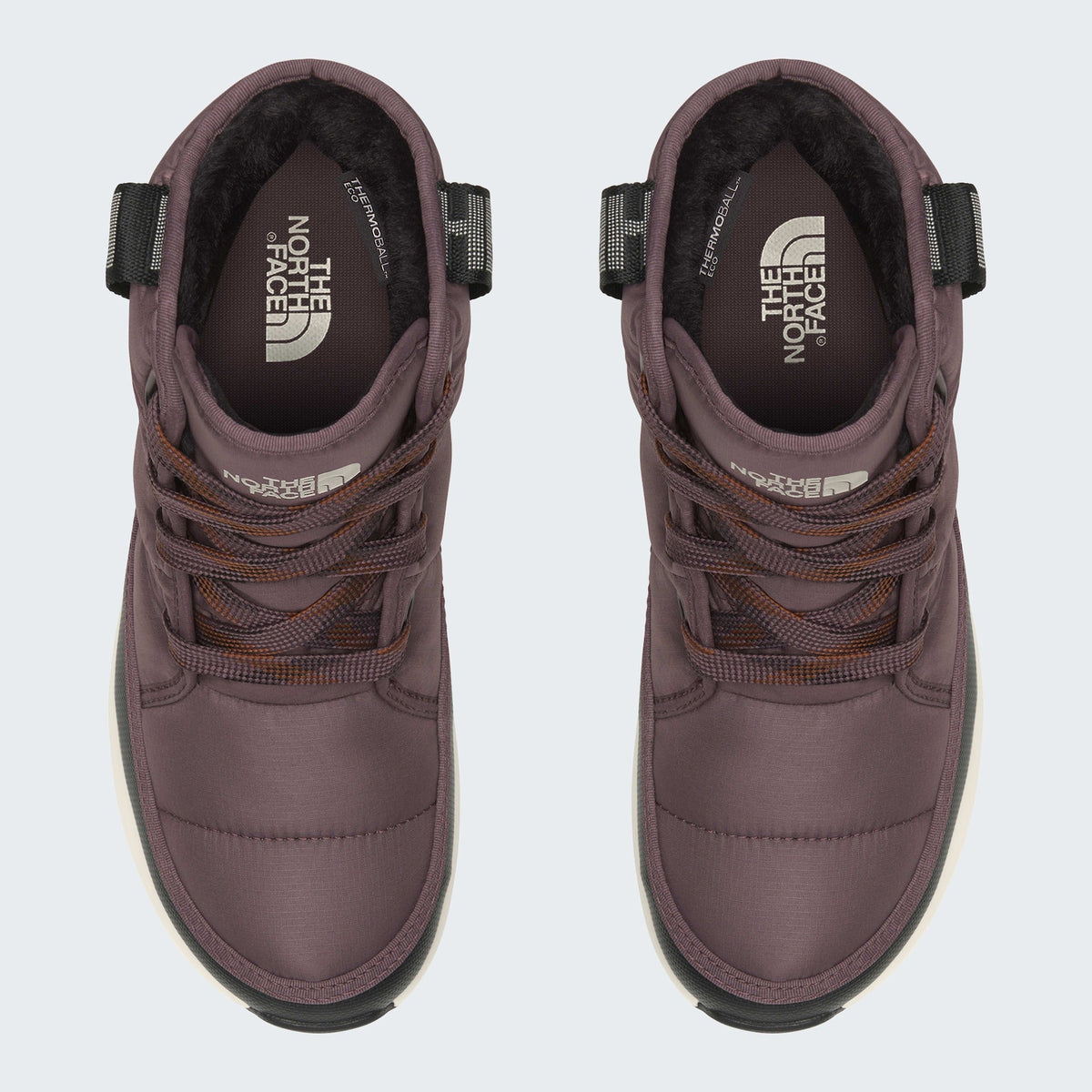 The North Face Women's ThermoBall Lace Up Luxe Waterproof Boots Tawny Quartz/Burnt Umber