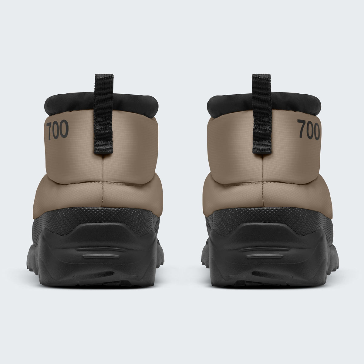 The North Face Men's Nuptse Traction Chukka Mushroom Grey TNF Black