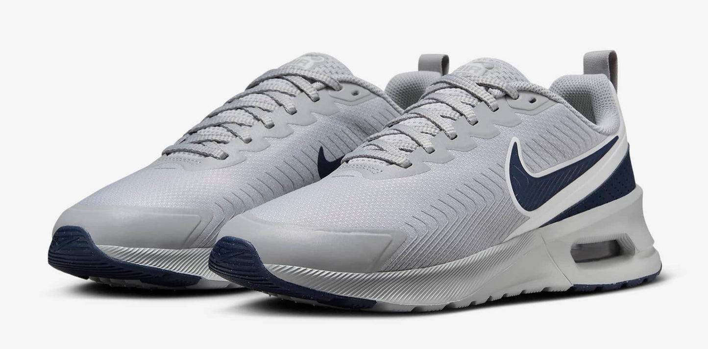 Nike Men's Air Max Nuaxis 'Light Smoke Grey Cyber White Obsidian' Sneakers