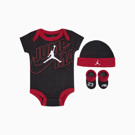 Air Jordan Baby Bodysuit, Hat And Booties 3-Pc Box Set Hats