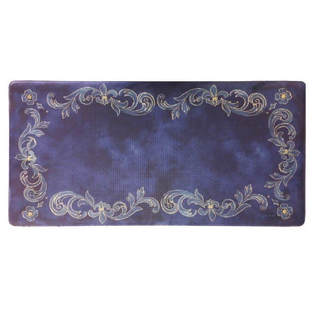 Tuscan Fleur Oversized 20"x39" Anti-Fatigue Embossed Floor Mat