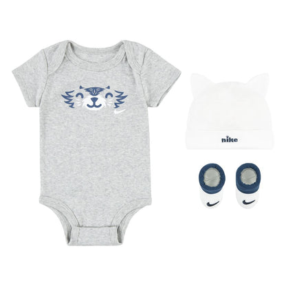 Nike Baby Bodysuit, Hat And Booties 3-Pc Box Set Hats