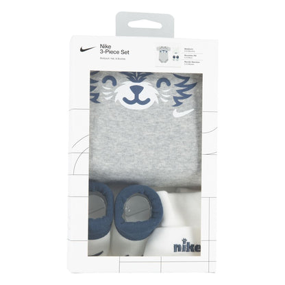 Nike Baby Bodysuit, Hat And Booties 3-Pc Box Set Hats