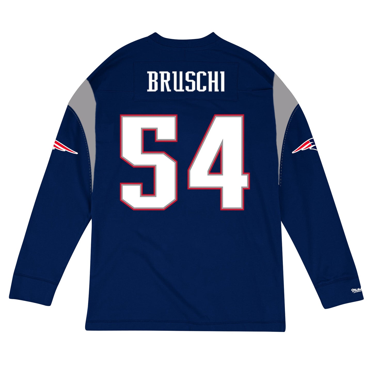 Mitchell & Ness Men's NFL Name & Number Longsleeve New England Patriots