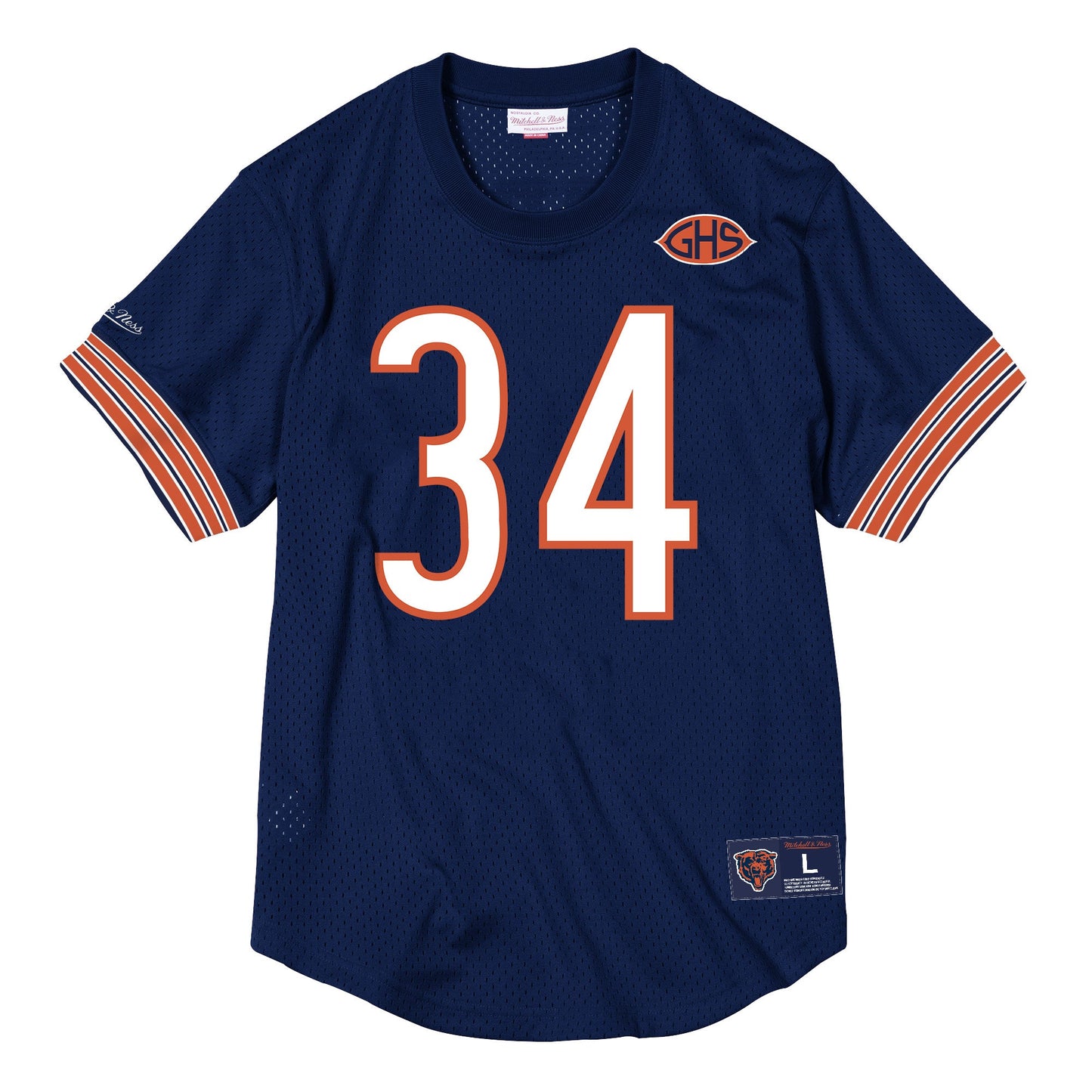 Mitchell & Ness Men's NFL Name & Number Mesh Crew Neck Chicago Bears