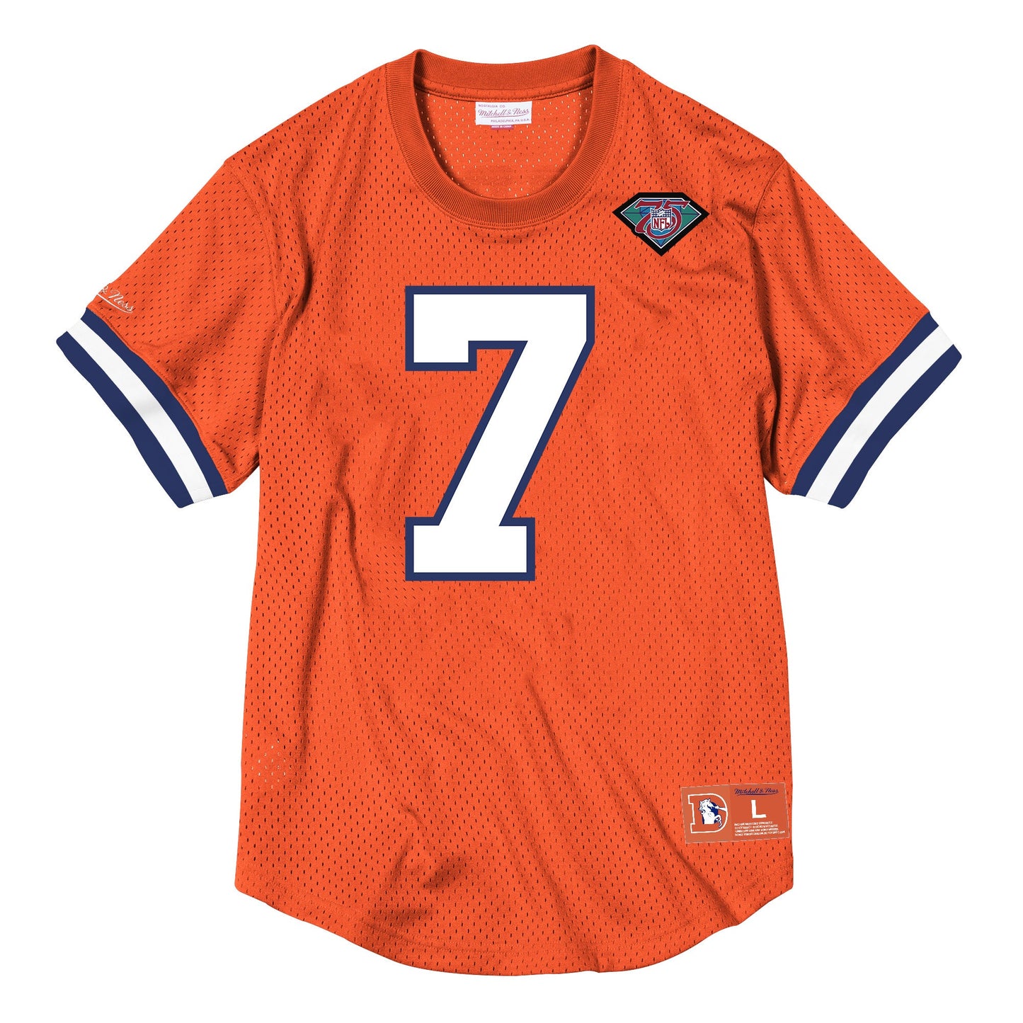 Mitchell & Ness Men's NFL Name & Number Mesh Crew Neck Denver Broncos