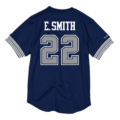 Mitchell & Ness Men's NFL Name & Number Mesh Crew Neck Dallas Cowboys