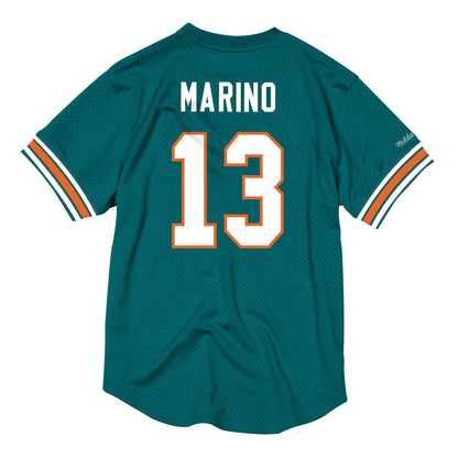 Mitchell & Ness Men's NFL Name & Number Mesh Crew Neck Miami Dolphins
