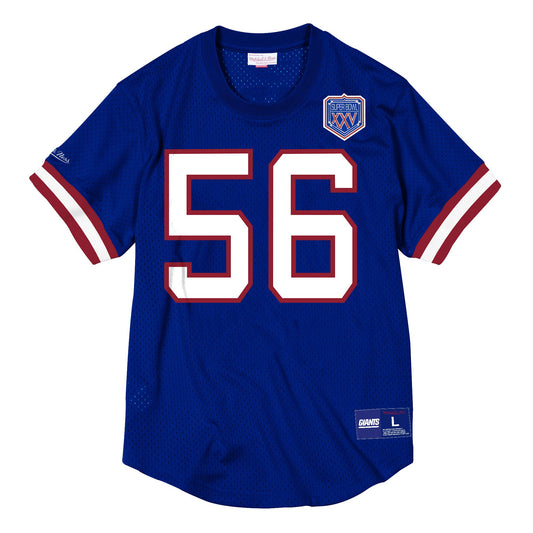 Men's Mitchell & Ness NFL Name & Number Mesh Crew Neck New York Giants