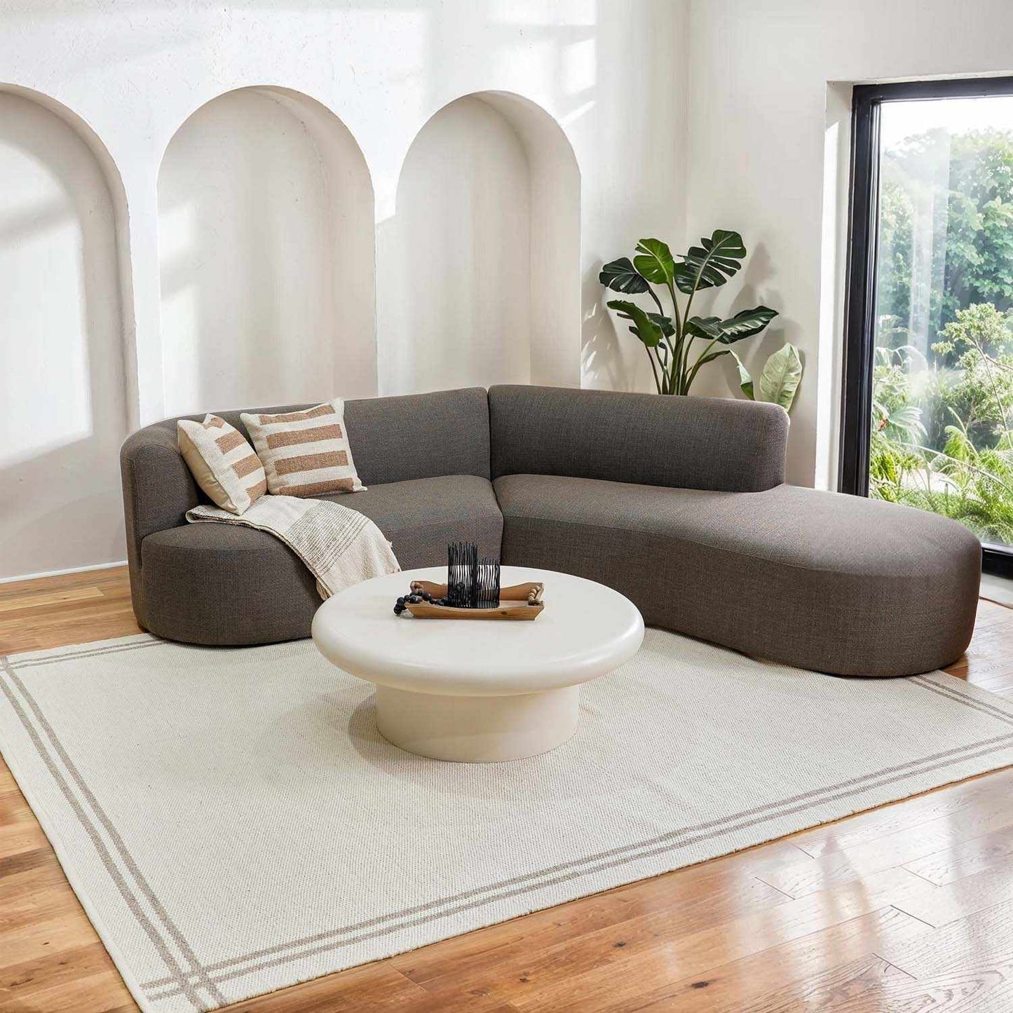 Nimue Taupe Area Rug