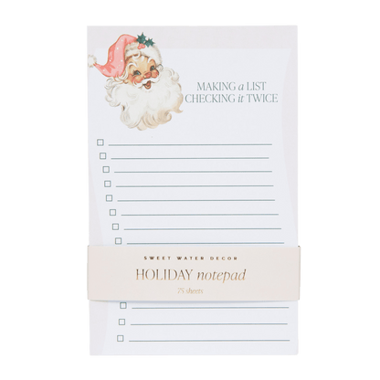 Vintage Santa Notepad