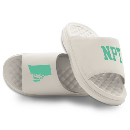 Newport Rhode Island Outline Motive Slide Sandals